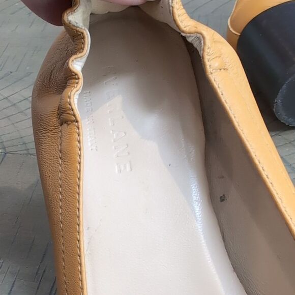 Everlane Mustard Yellow Leather Block Heels - Picture 13 of 15